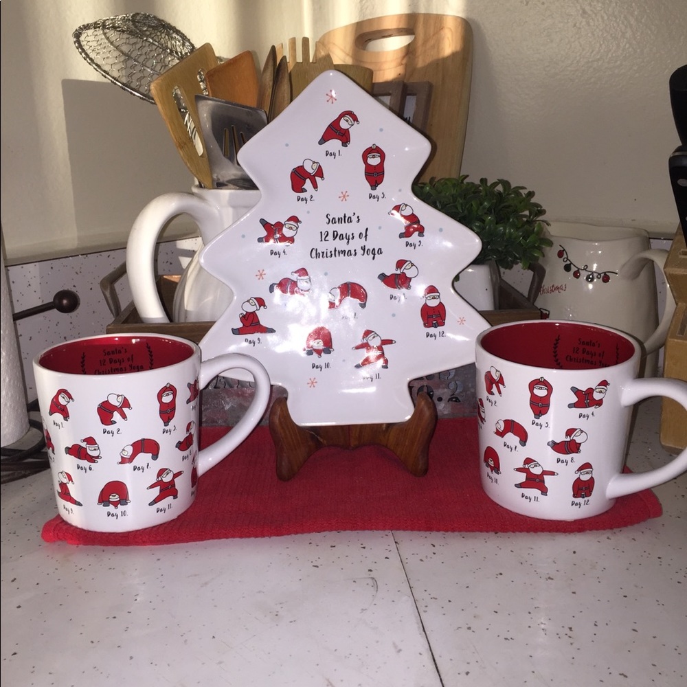 Santa’s 12 Days Of Christmas Yoga Ceramic Set